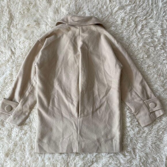 Sharely Corduroy Double Breasted Jacket M Ivory - Picture 6 of 6